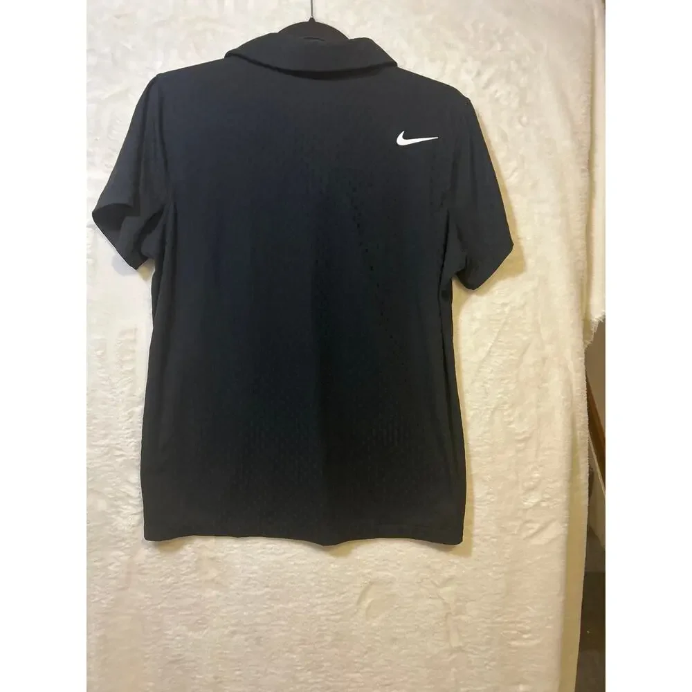 Nike Dri-FIT Women's Large Black‎ Golf Polo Shirt Celtic Logo